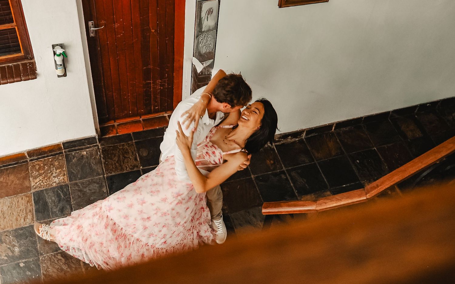 Wedding couple sharing a romantic moment at a Pretoria wedding venue