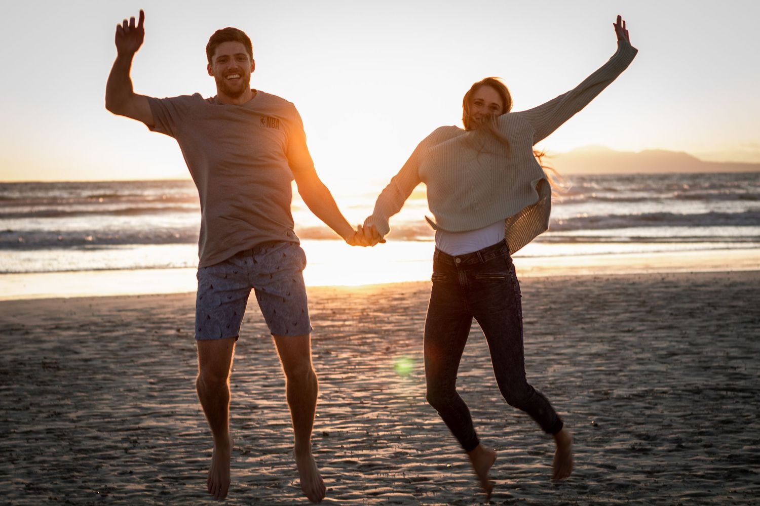 Engagement shoot by Cape Town photographer capturing couple connection