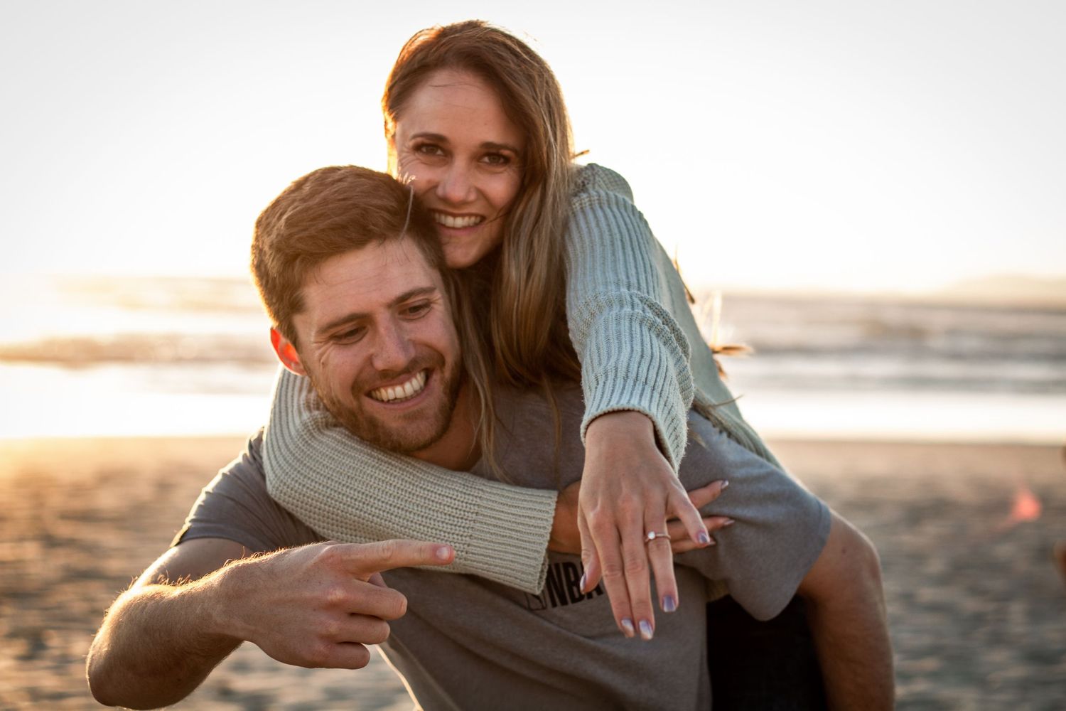 Couple session by travel photographer in natural outdoor setting