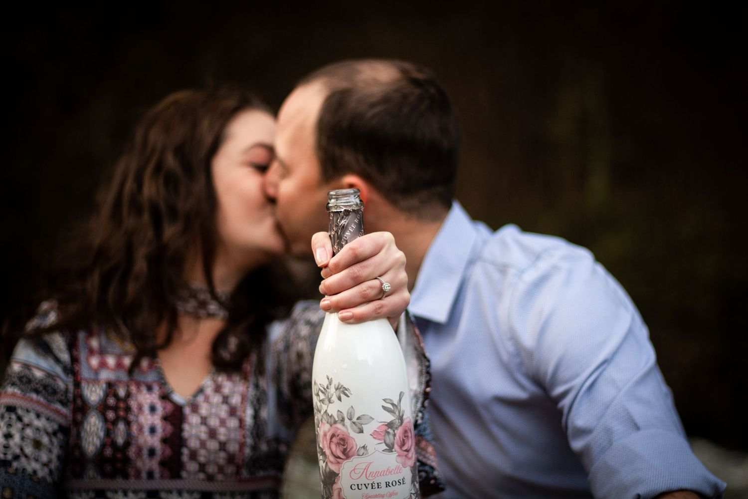 Engagement shoot by Midlands photographer capturing couple connection