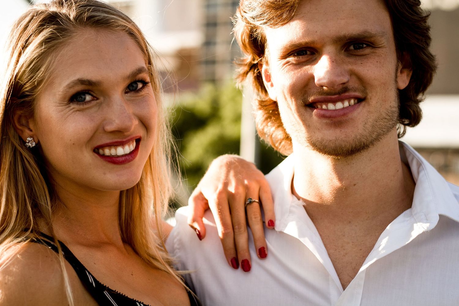 Engagement shoot by Johannesburg photographer capturing couple connection