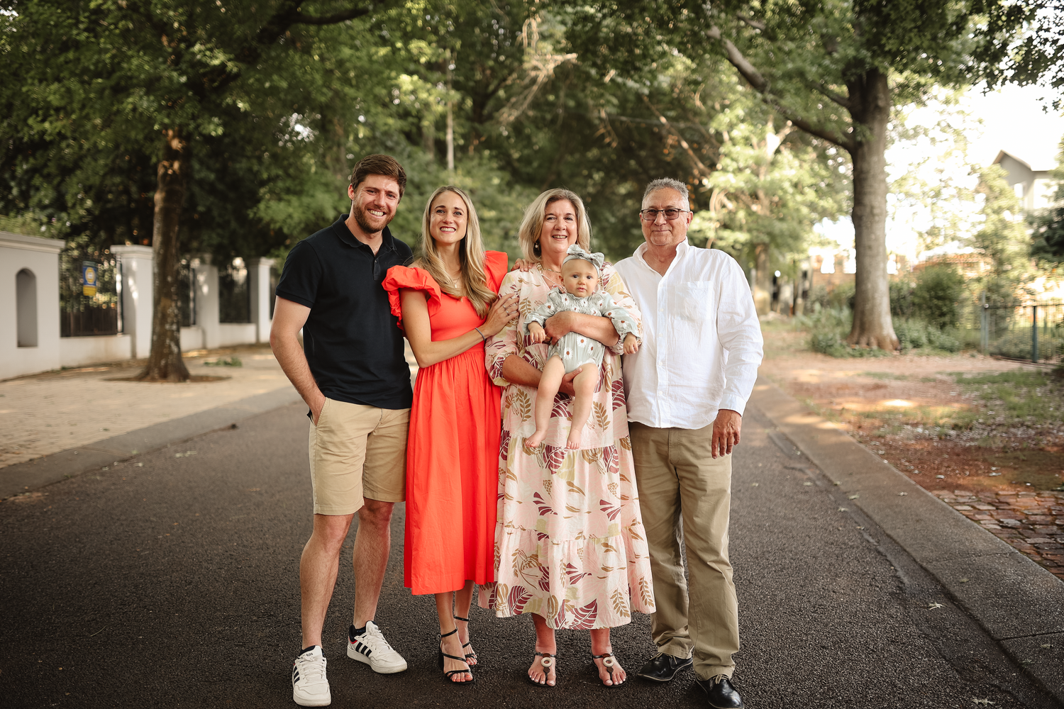 Outdoor family shoot by travel photographer in Gauteng