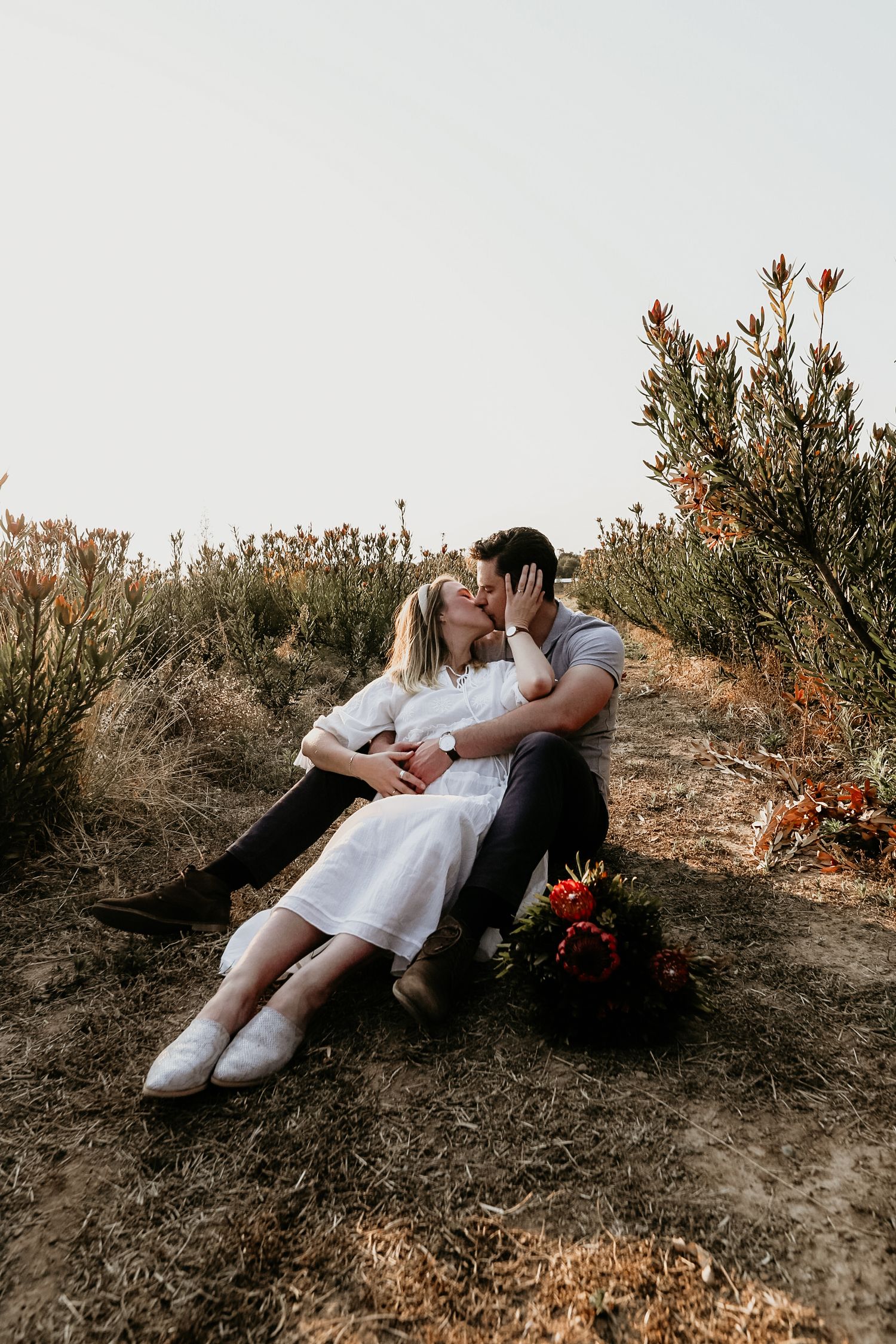Soft natural maternity shoot by travel photographer