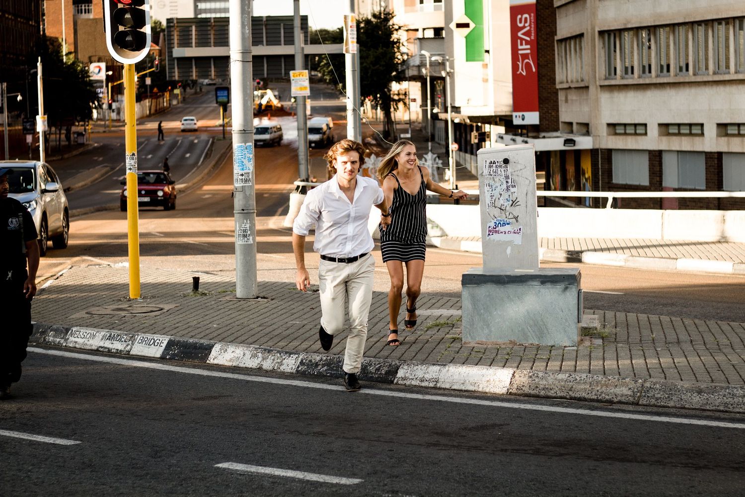 Couple session by travel photographer in natural outdoor setting