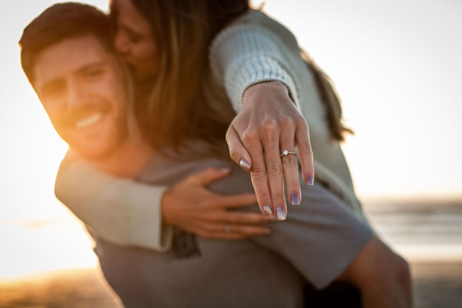 Couple session by travel photographer in natural outdoor setting