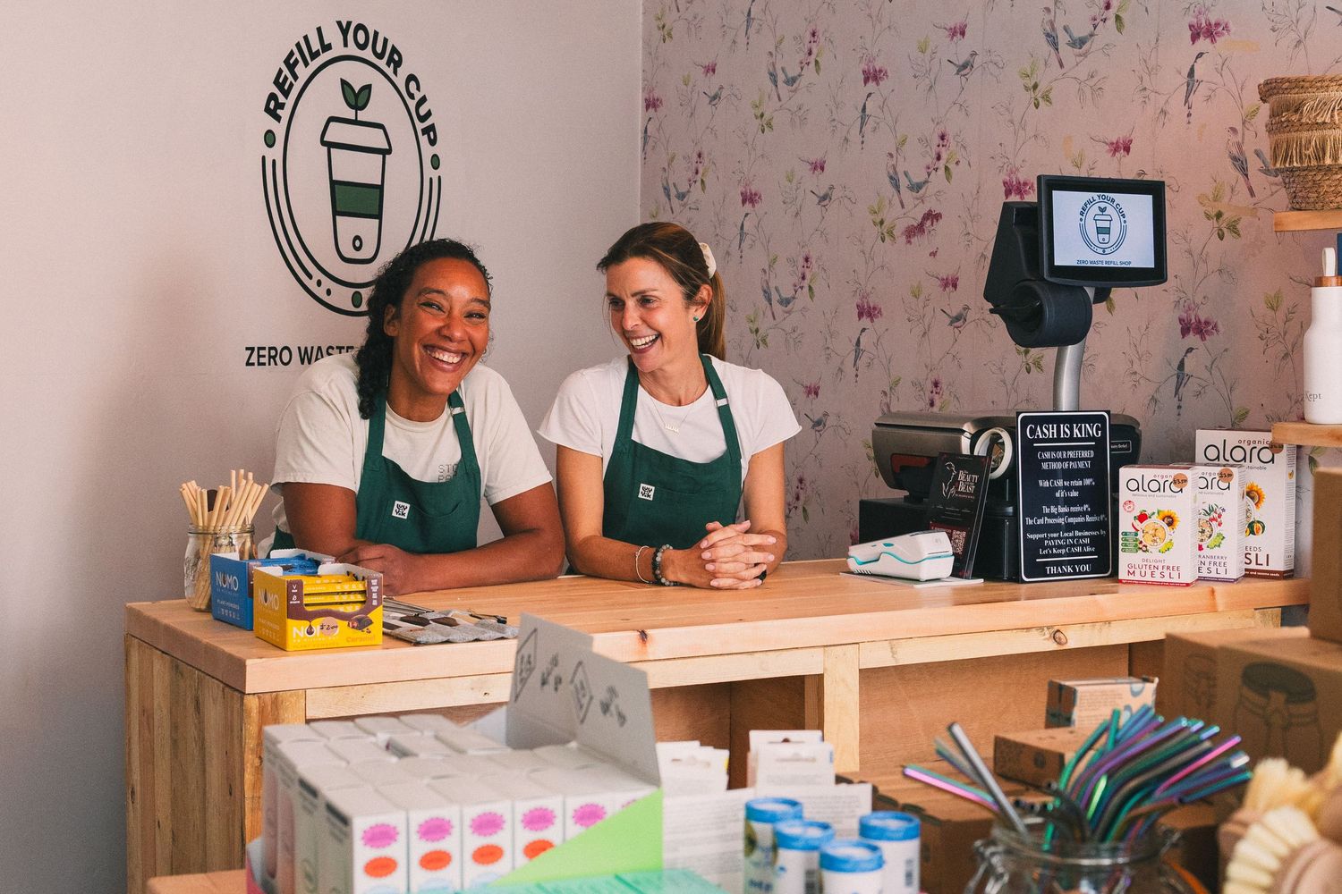 Small business branding photography, retail staff portraits West London