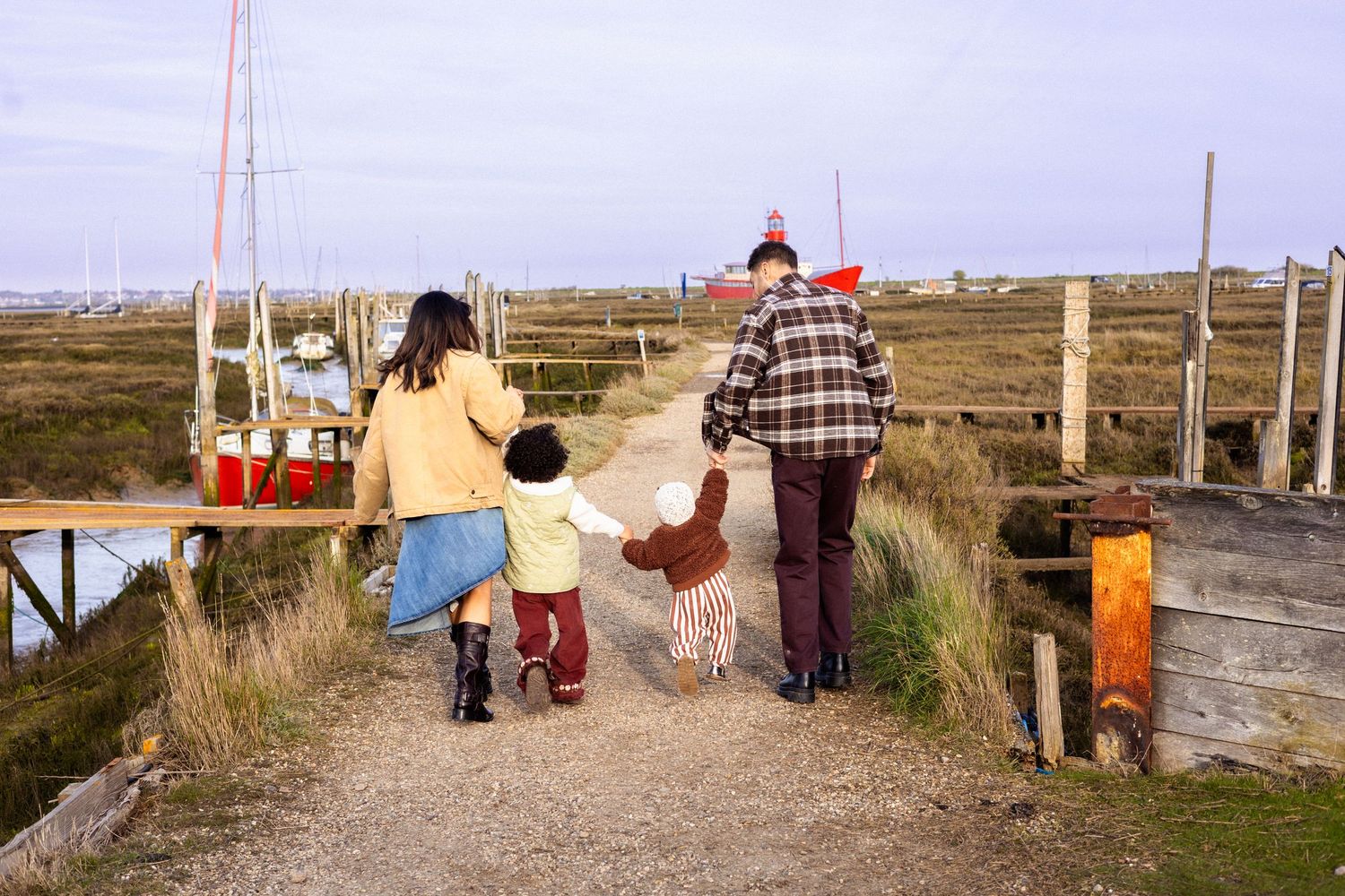 Seasonal family portrait session, autumn family photography West London