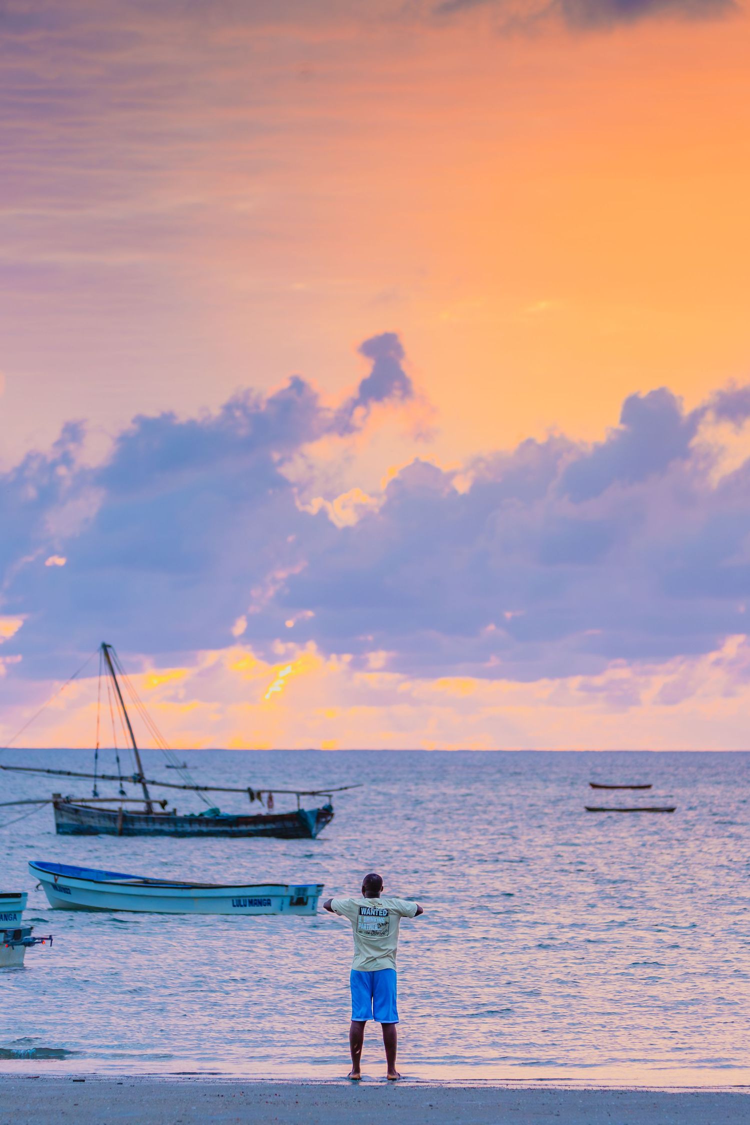 sunrise in the indian ocean