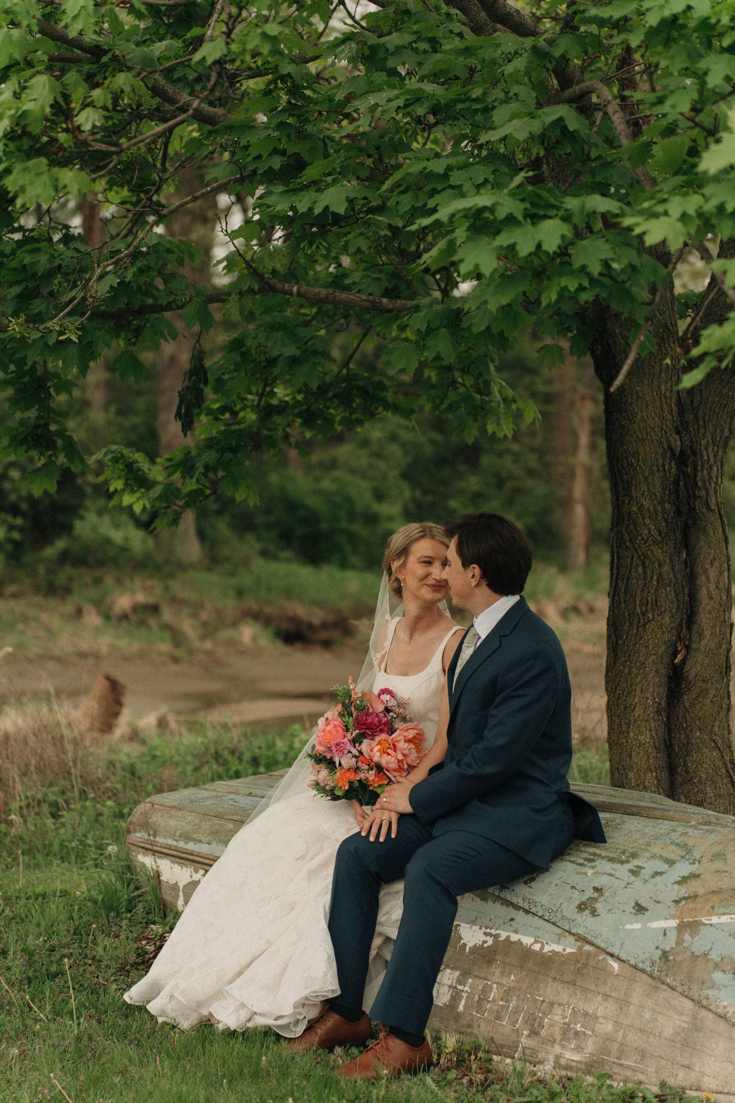 Emma + Sam at the Tangle Wood Hills Pavilion in May of 2025 - A Beautiful Spring Wedding