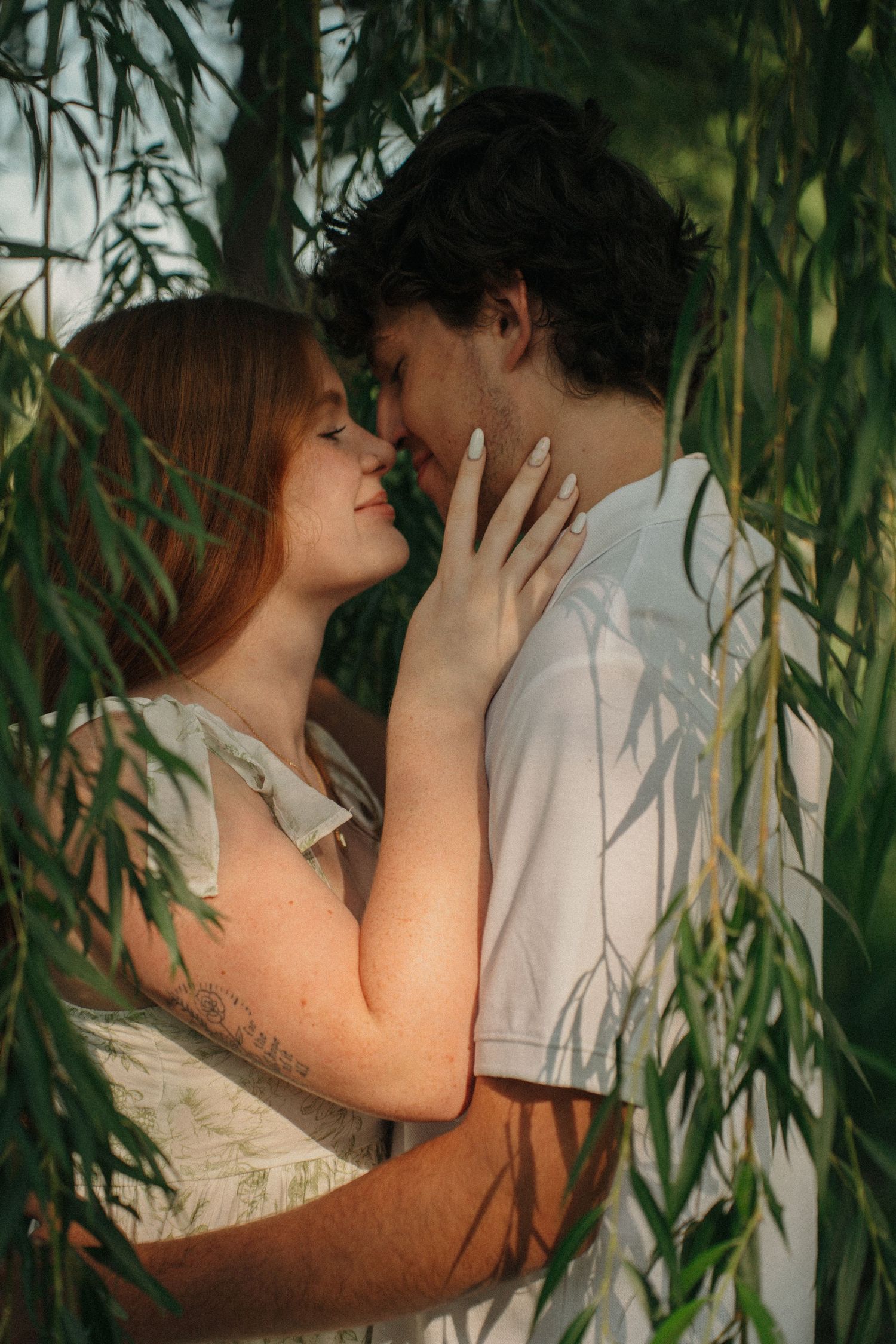 Madelynn and Isaiah's engagement photos in Davenport Iowa during the summer - beautiful morning session