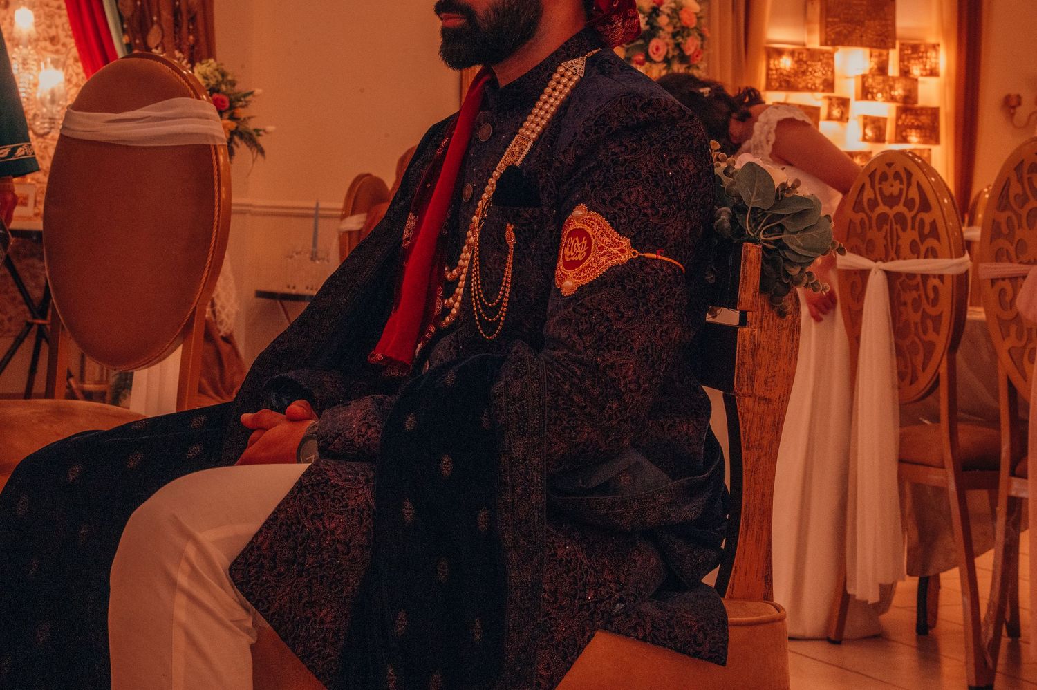 muslim wedding groom during Nikah ceremony