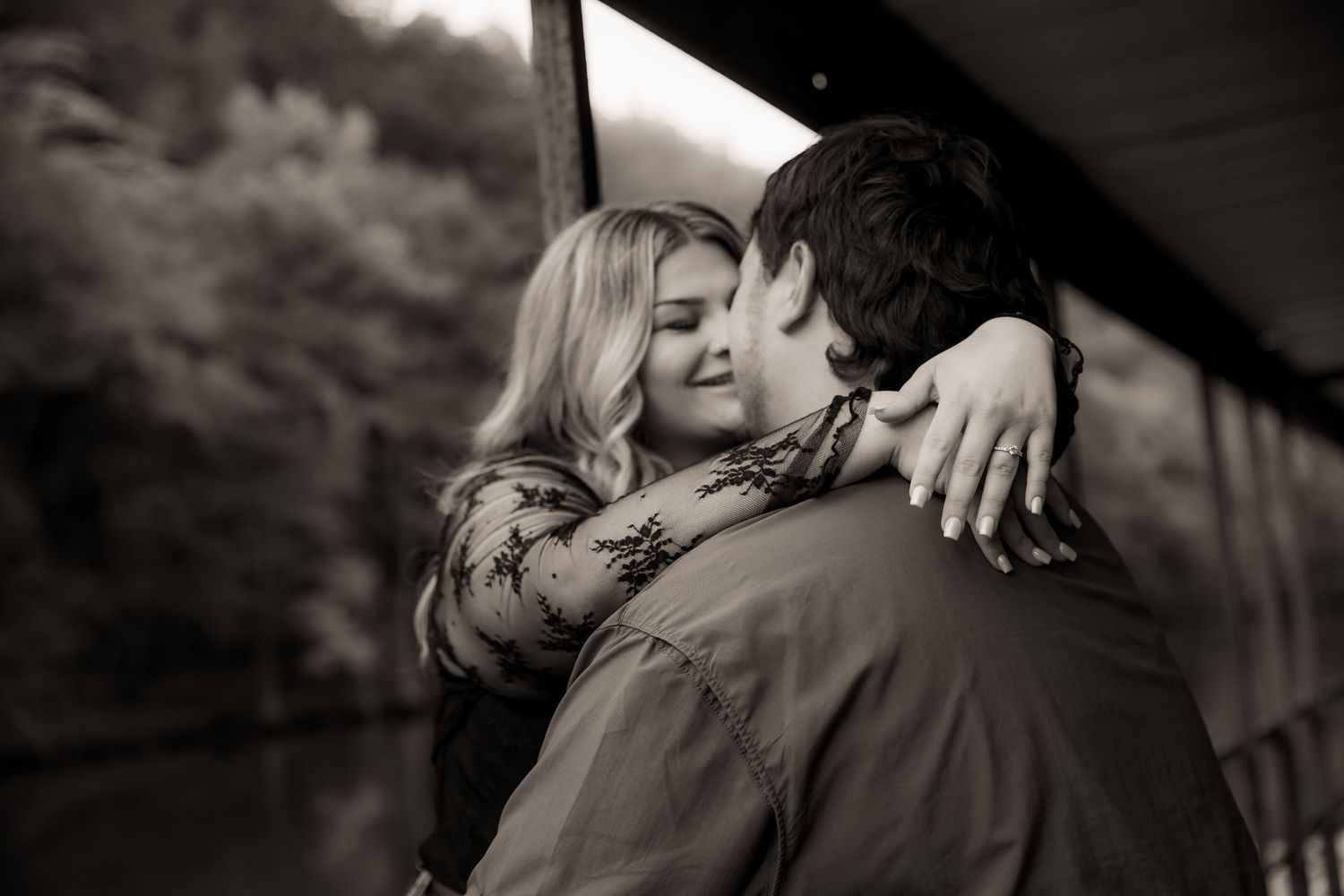Couple black and white