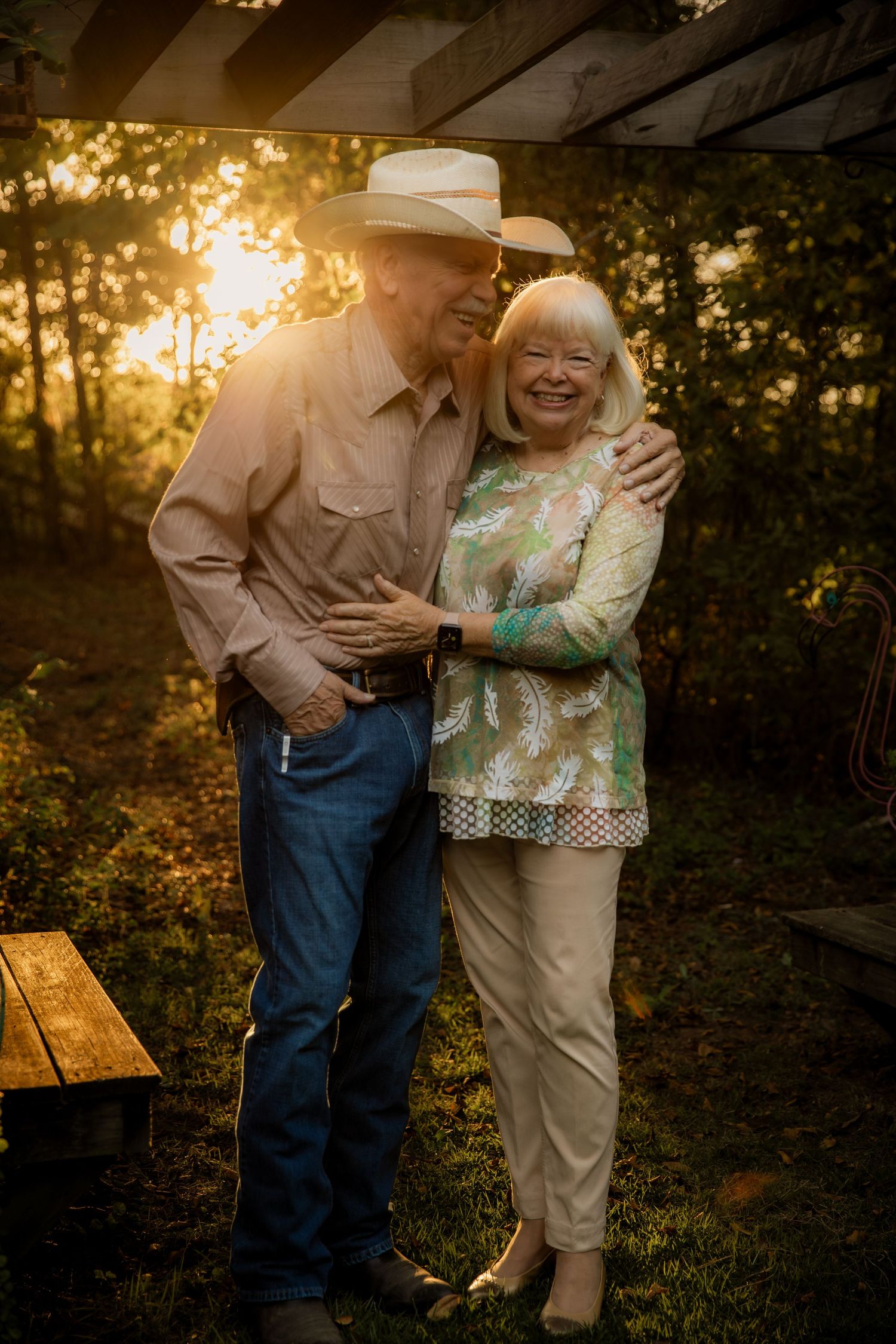 Older Couple Extended Family Session