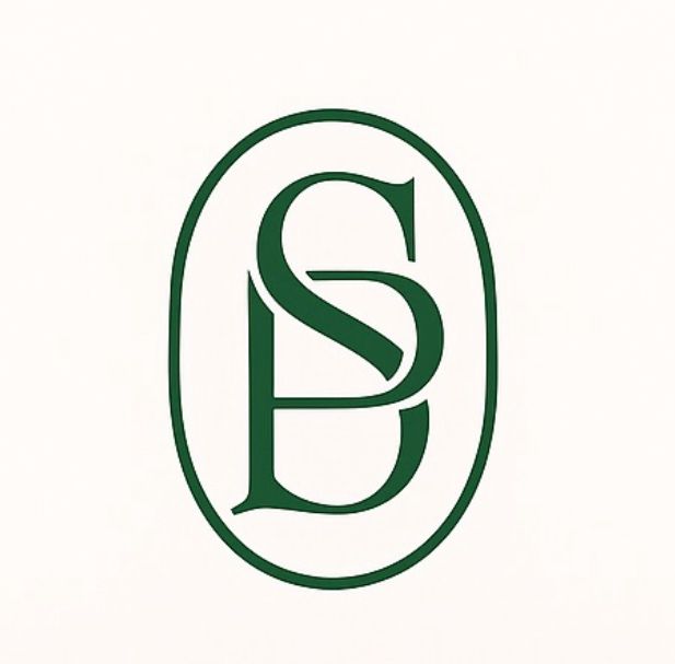 Collection of minimalist green logo designs arranged in a horizontal sequence.