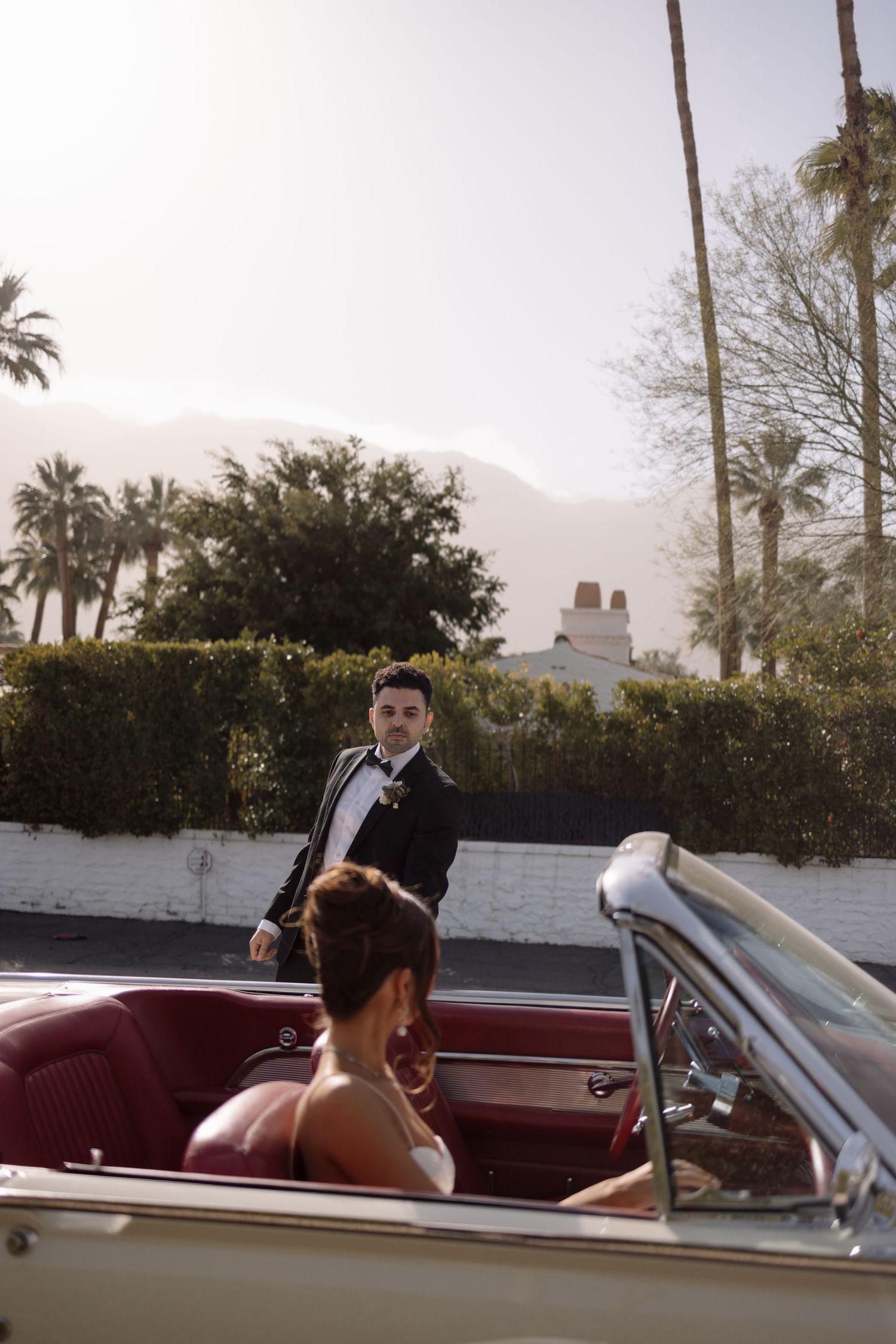 Bride walking down the aisle in Los Angeles, capturing a cinematic and emotional moment.