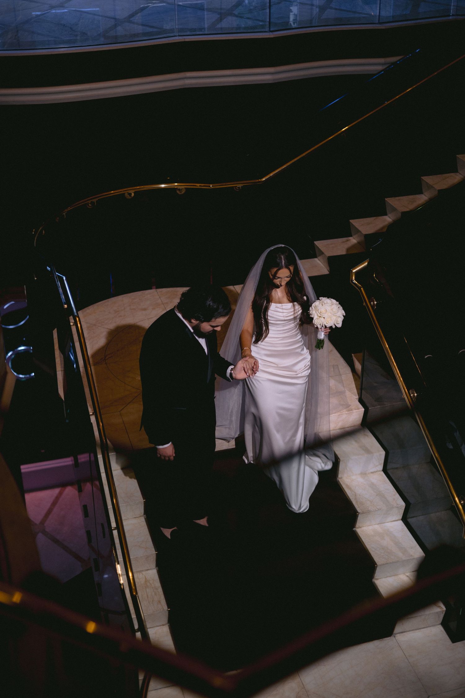 Elegant bridal portrait with soft California sunlight and cinematic tones.