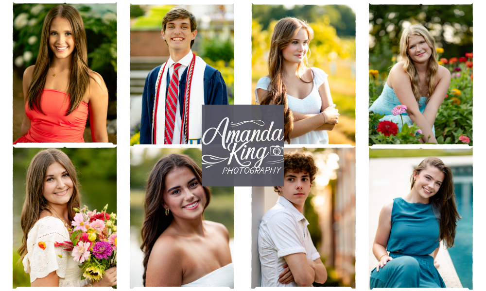 A grid of professional headshot photos showing people smiling outdoors in casual and business attire.