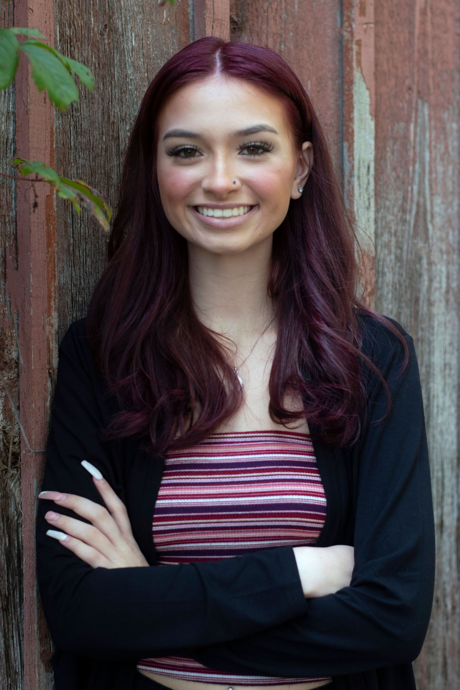 Senior portrait session in a rural location in Muskego, WI with Simply Junique.