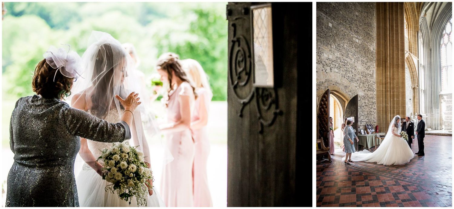 A collection of elegant wedding photos showing couples in romantic outdoor and indoor venue settings.