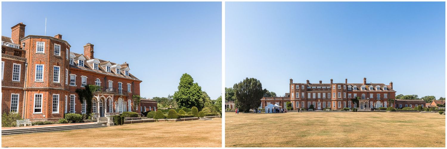 The exterior of Walhampton School at the height of Summer