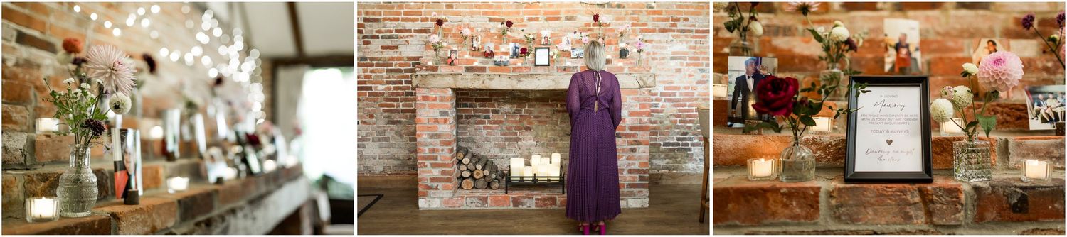 Clock Barn wedding reception venue detail photographs