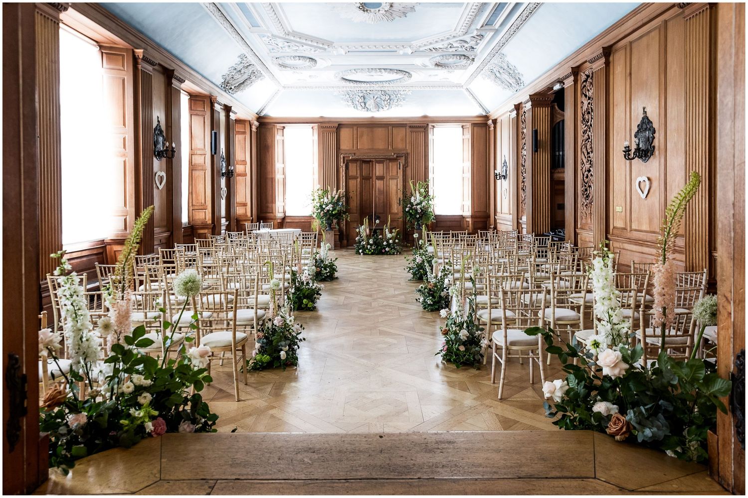 The main ceremony room at Walhampton School in the New Forest
