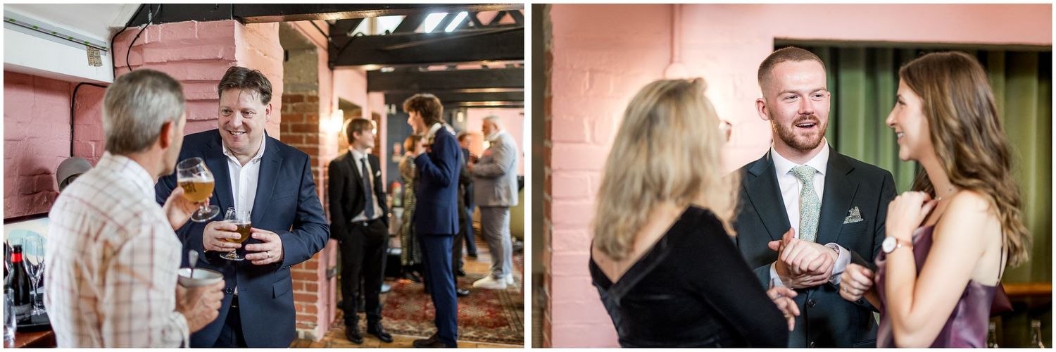 Wedding reception photography in Winchester.