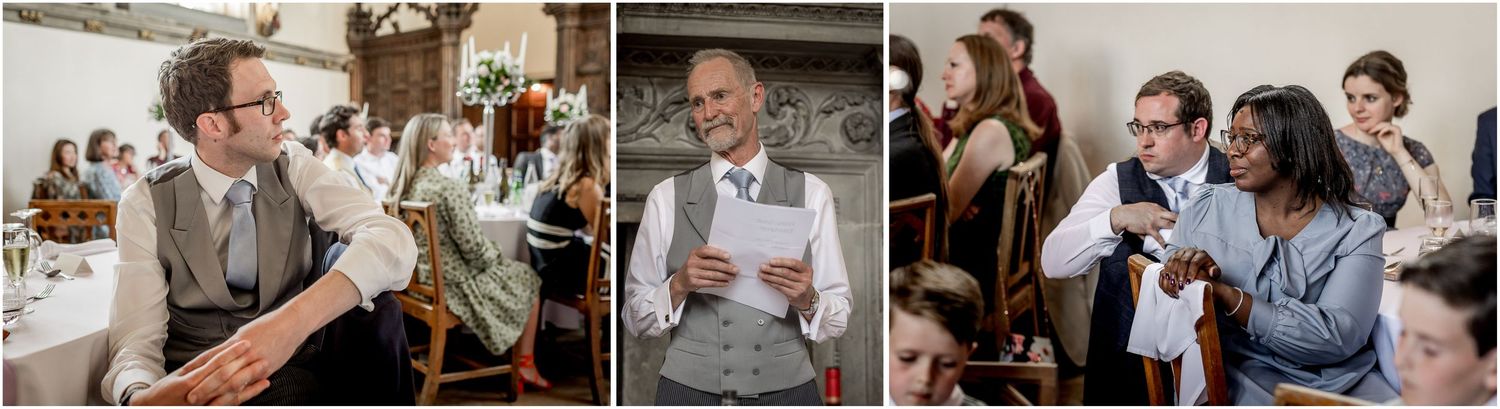 Candid reception photos showing guests celebrating and sharing joyful moments.