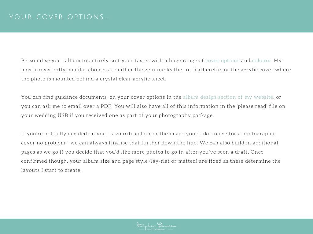 Teal and white text document layout with faded text visible on a light background.