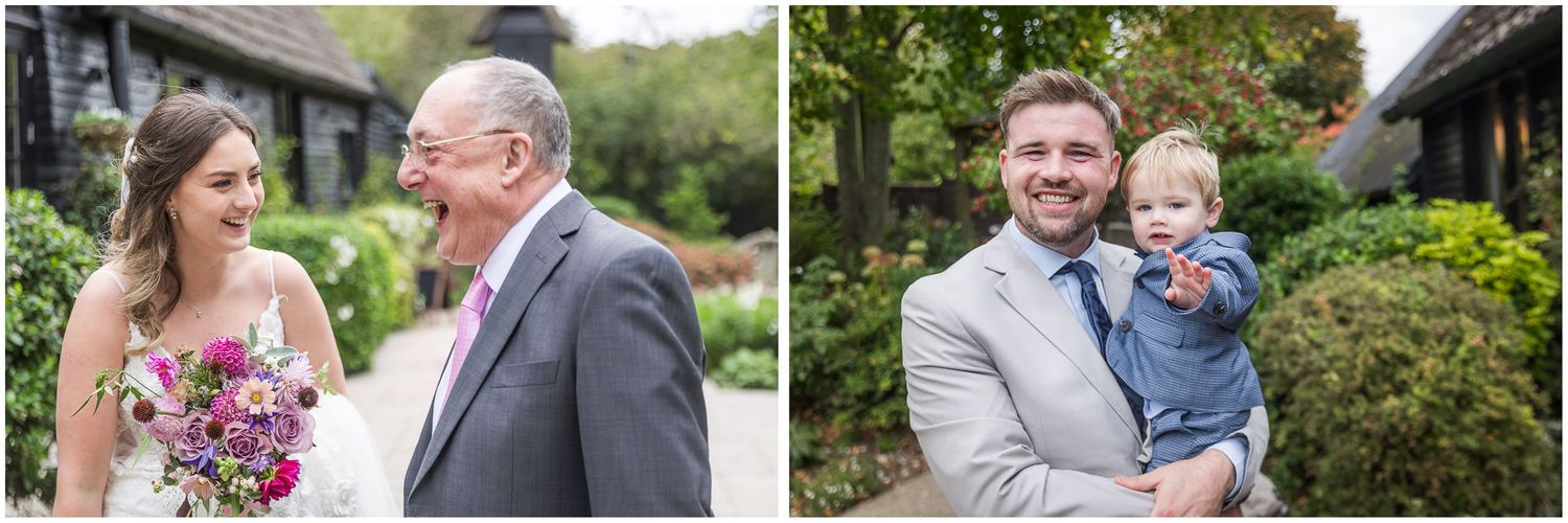 Wedding guest photography at Clock Barn in Hampshire