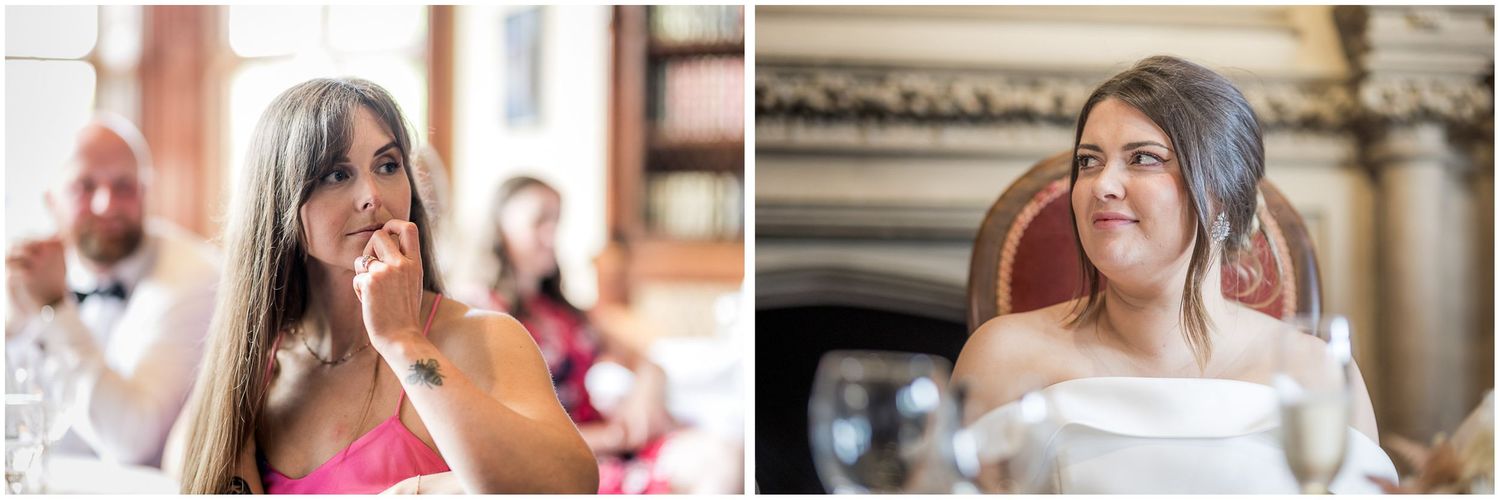 A collage of wedding moments showing couples and guests celebrating at an elegant reception venue.