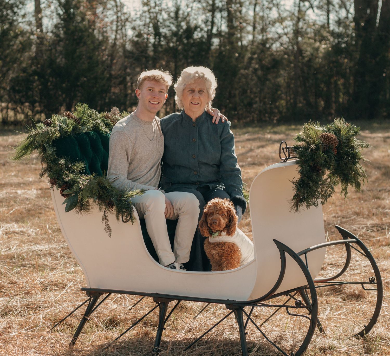 Family Session in a field setting.