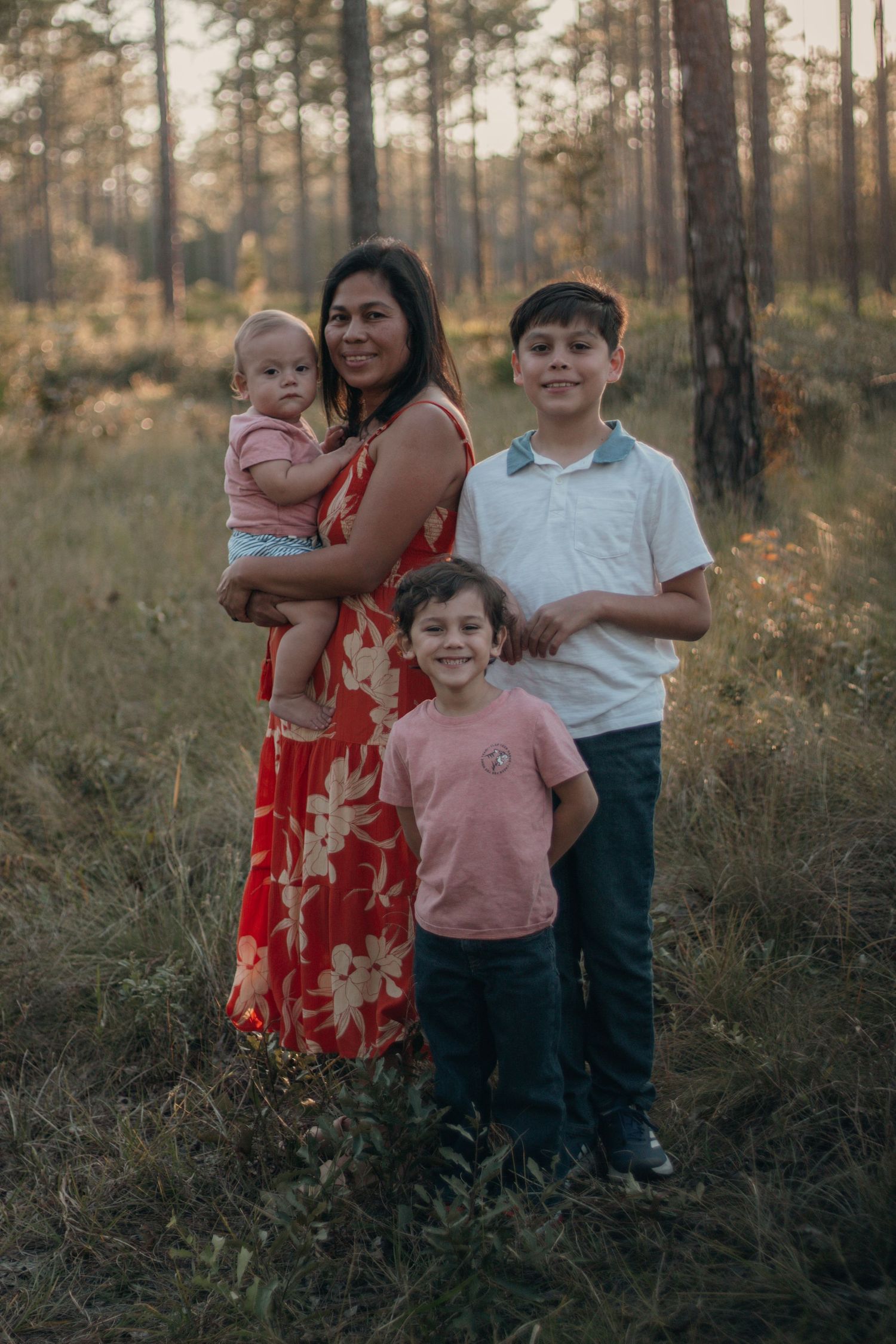 Family Session In a field setting