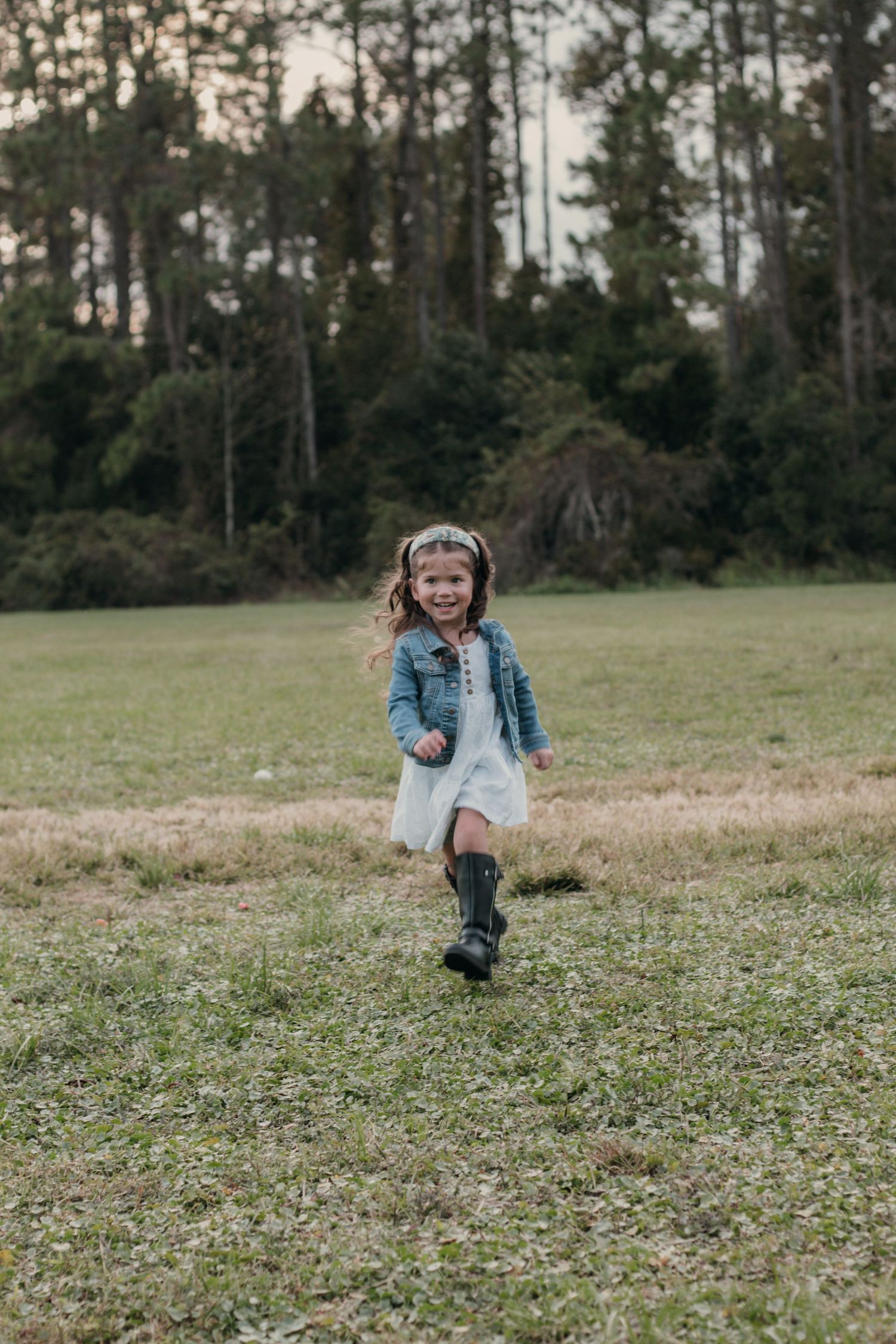 Family Session In a field setting