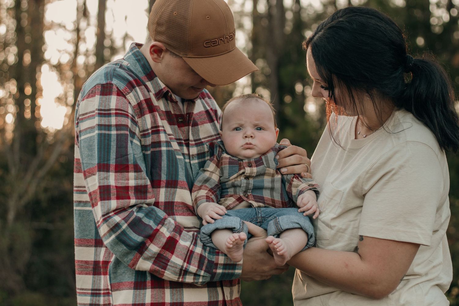 Family Session in a field setting.