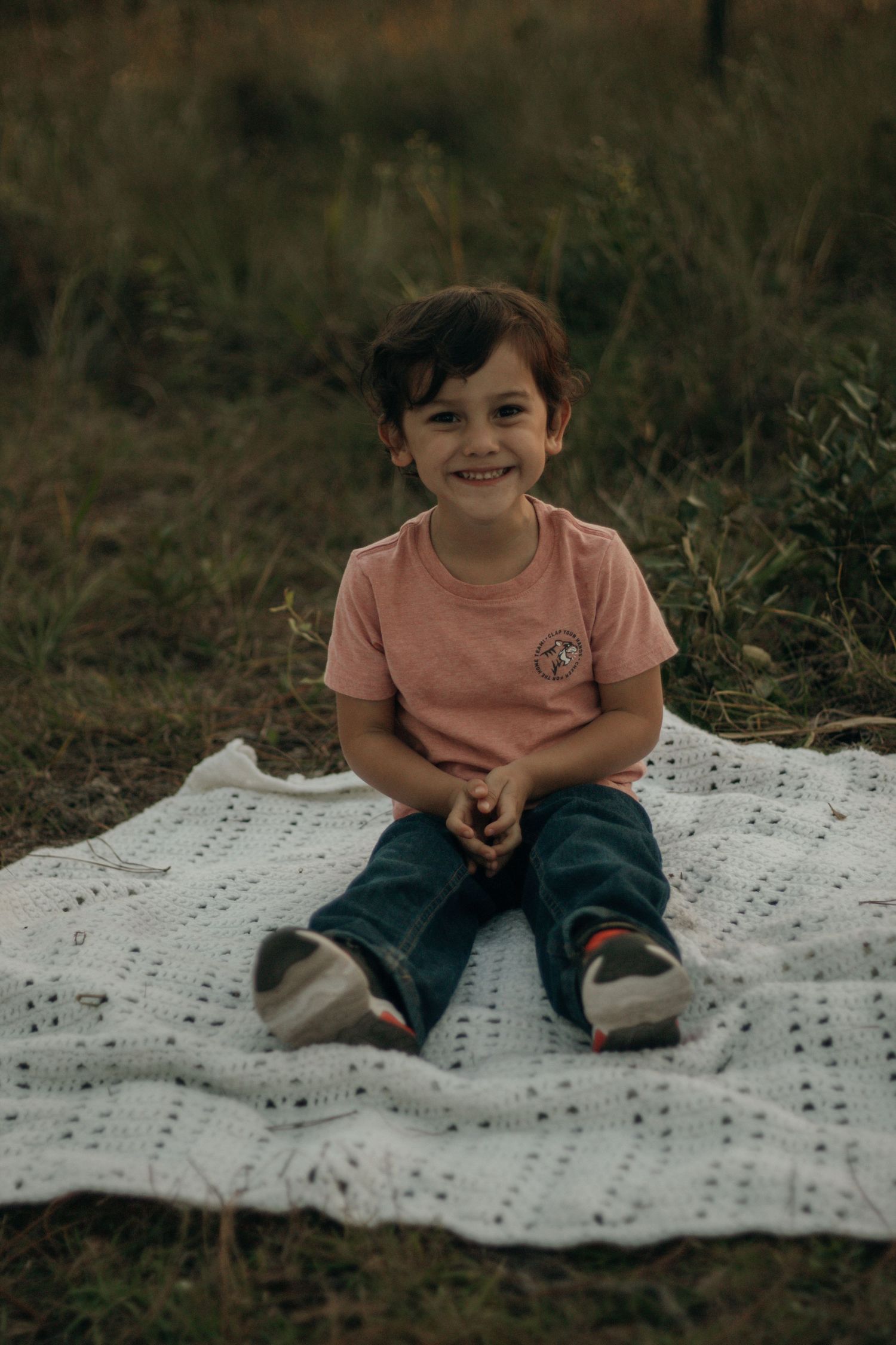 Family Session In a field setting