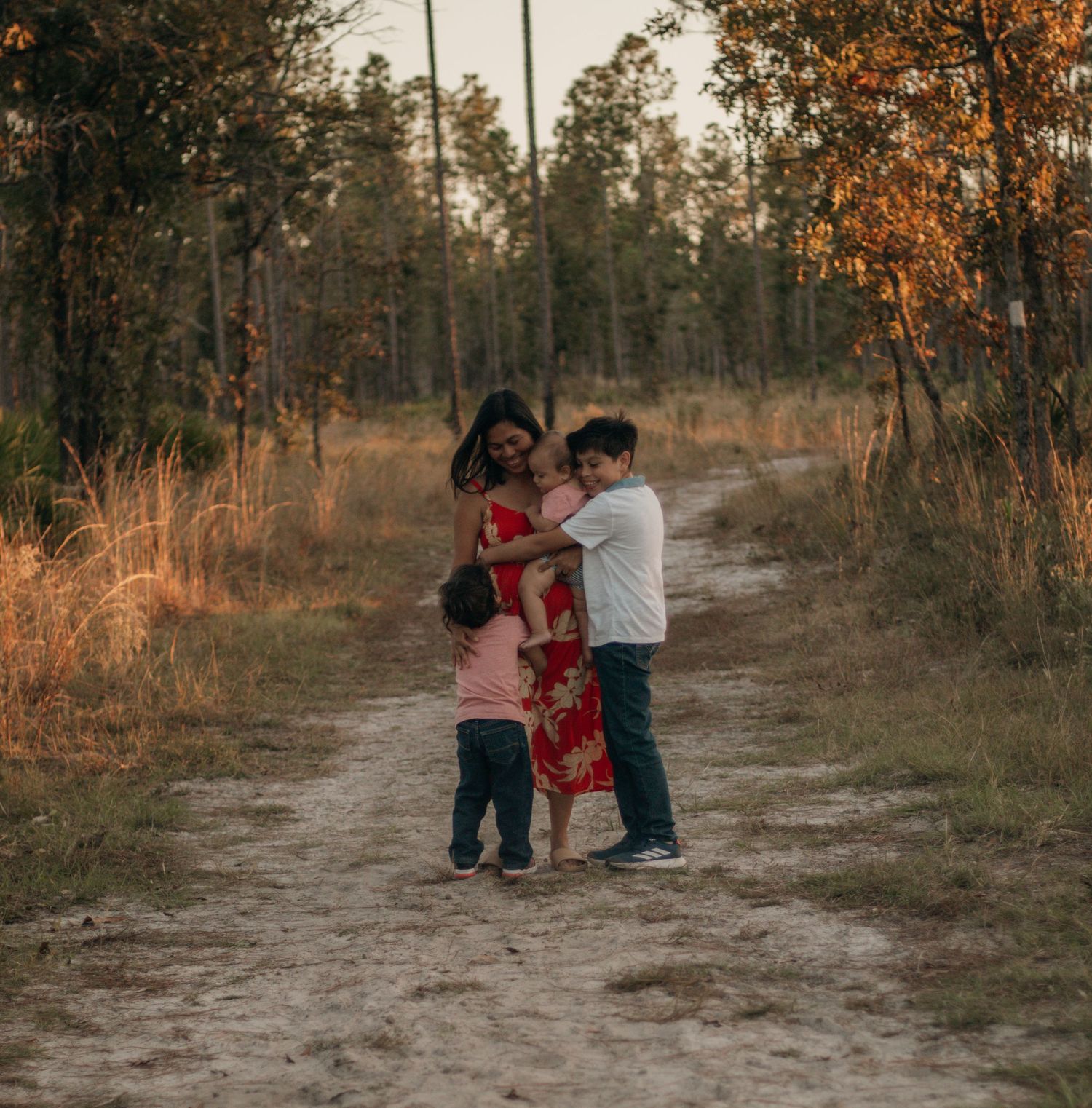 Family Session In a field setting