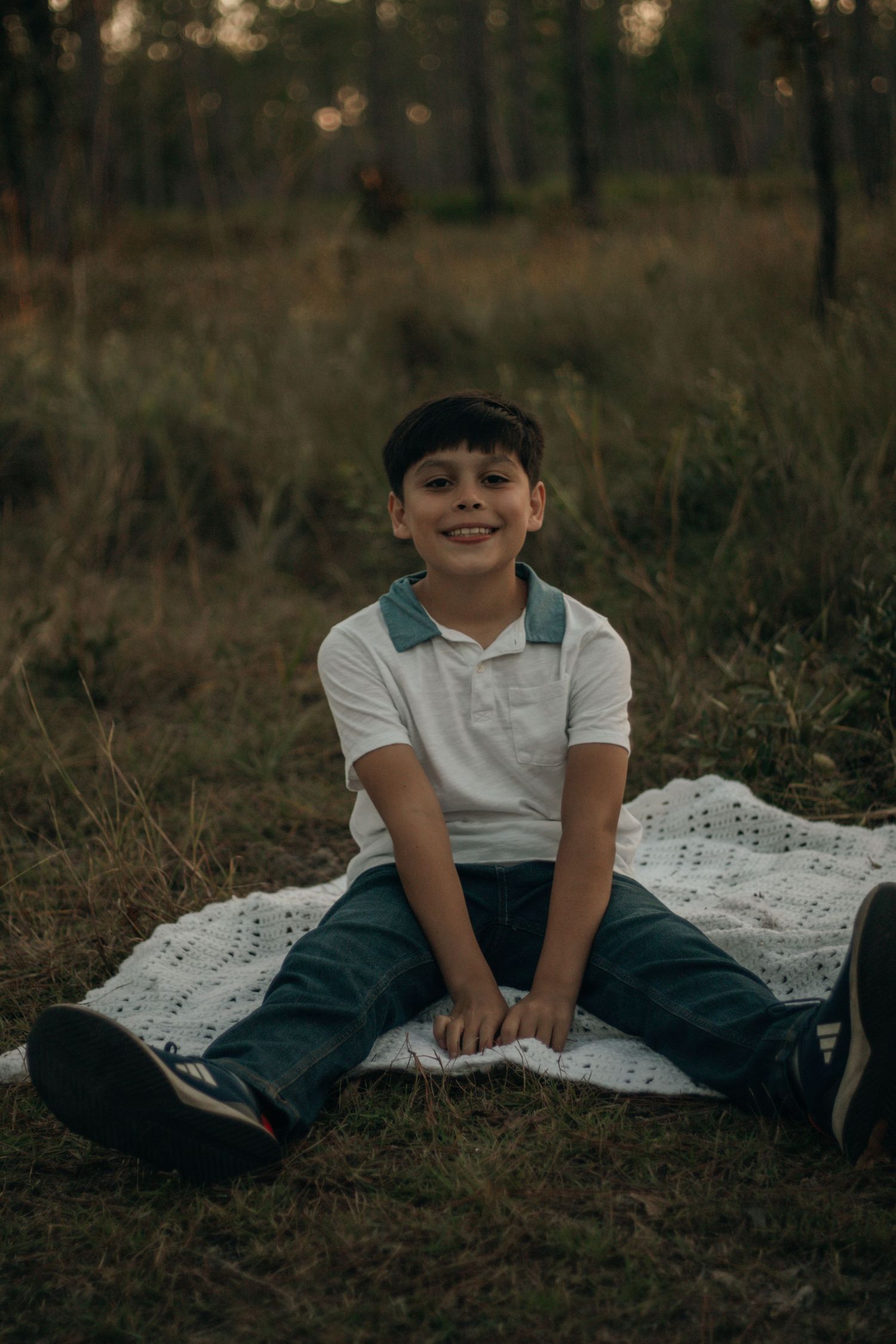 Family Session In a field setting
