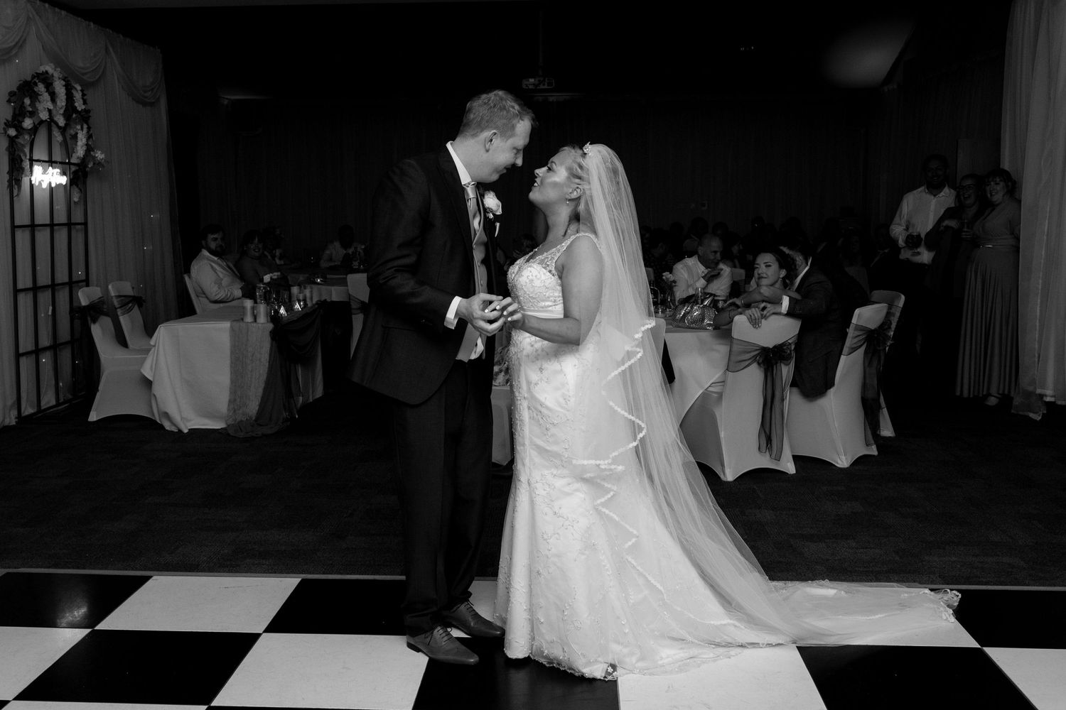 Candid moments on dance floor at Weetwood Hotel Leeds