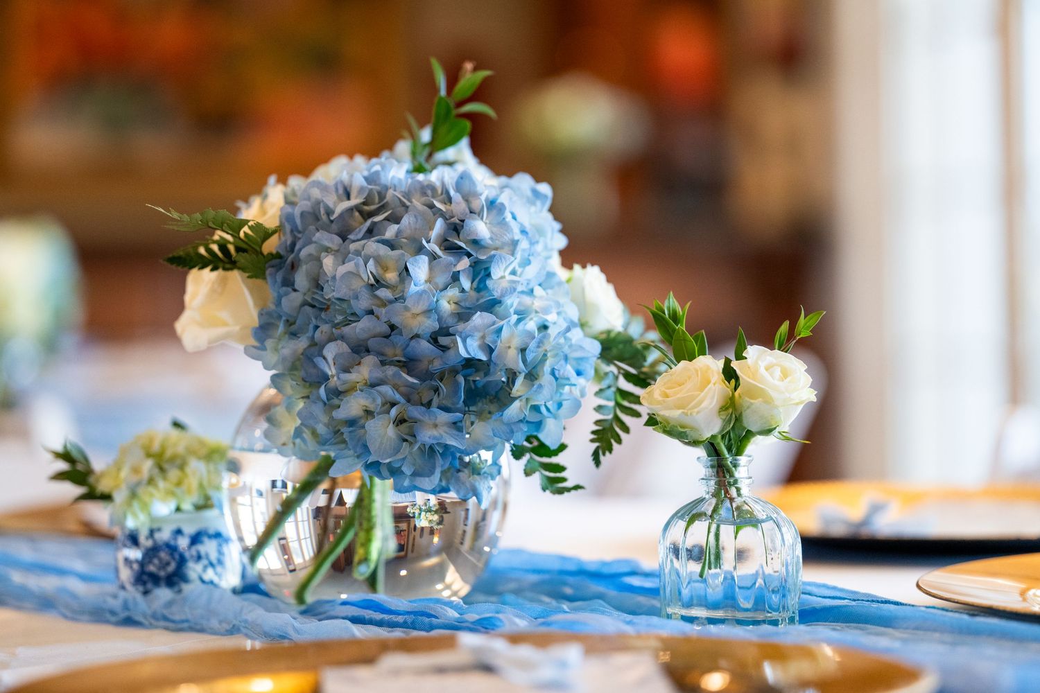 Flower arrangement at a luncheon for Miss America in Hoover, AL.