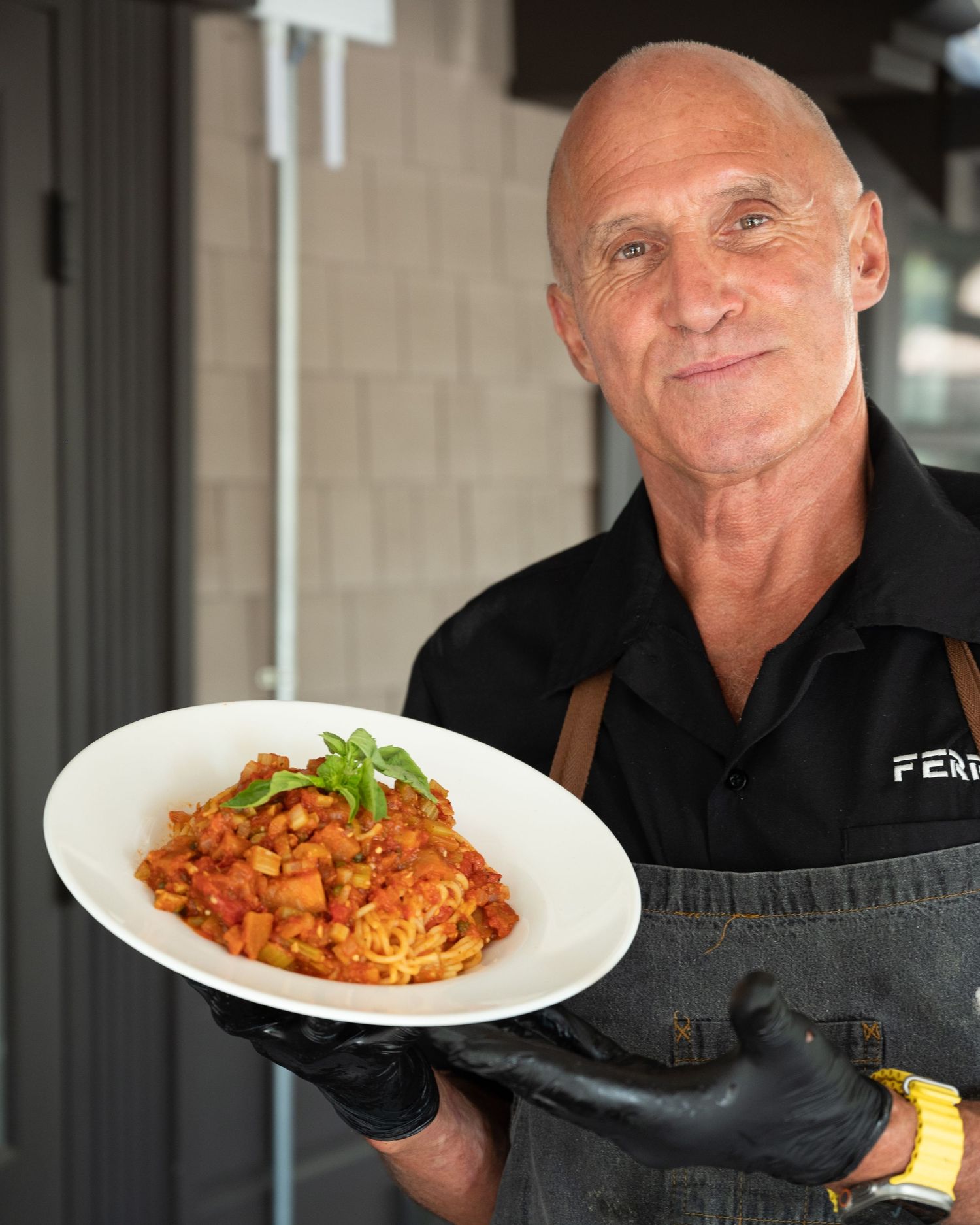 Frank Ferro at FERRO Restaurant Idyllwild. By California Food Photographer.