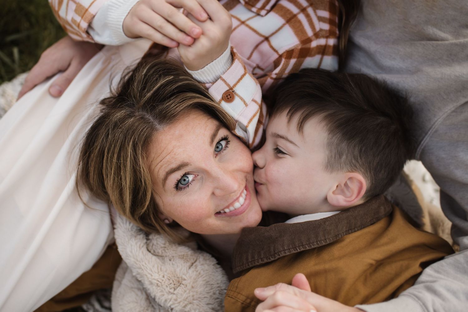 Intimate couple portraits showing tender moments in natural lighting.