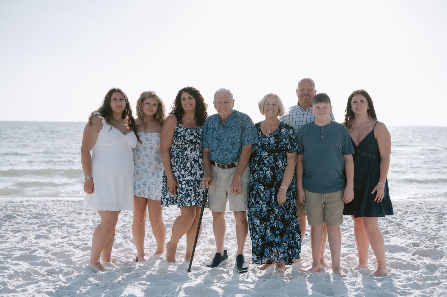 Group of friends enjoying a sunny day together at the beach.