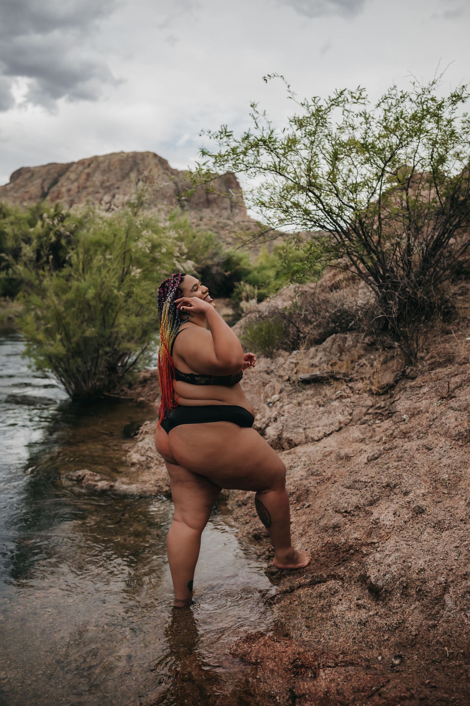 Arizona Phoenix Glendale Mesa Gilbert Peoria Chandler Maricopa top rated boudoir photographer moody editorial diverse sheer lingerie AZ