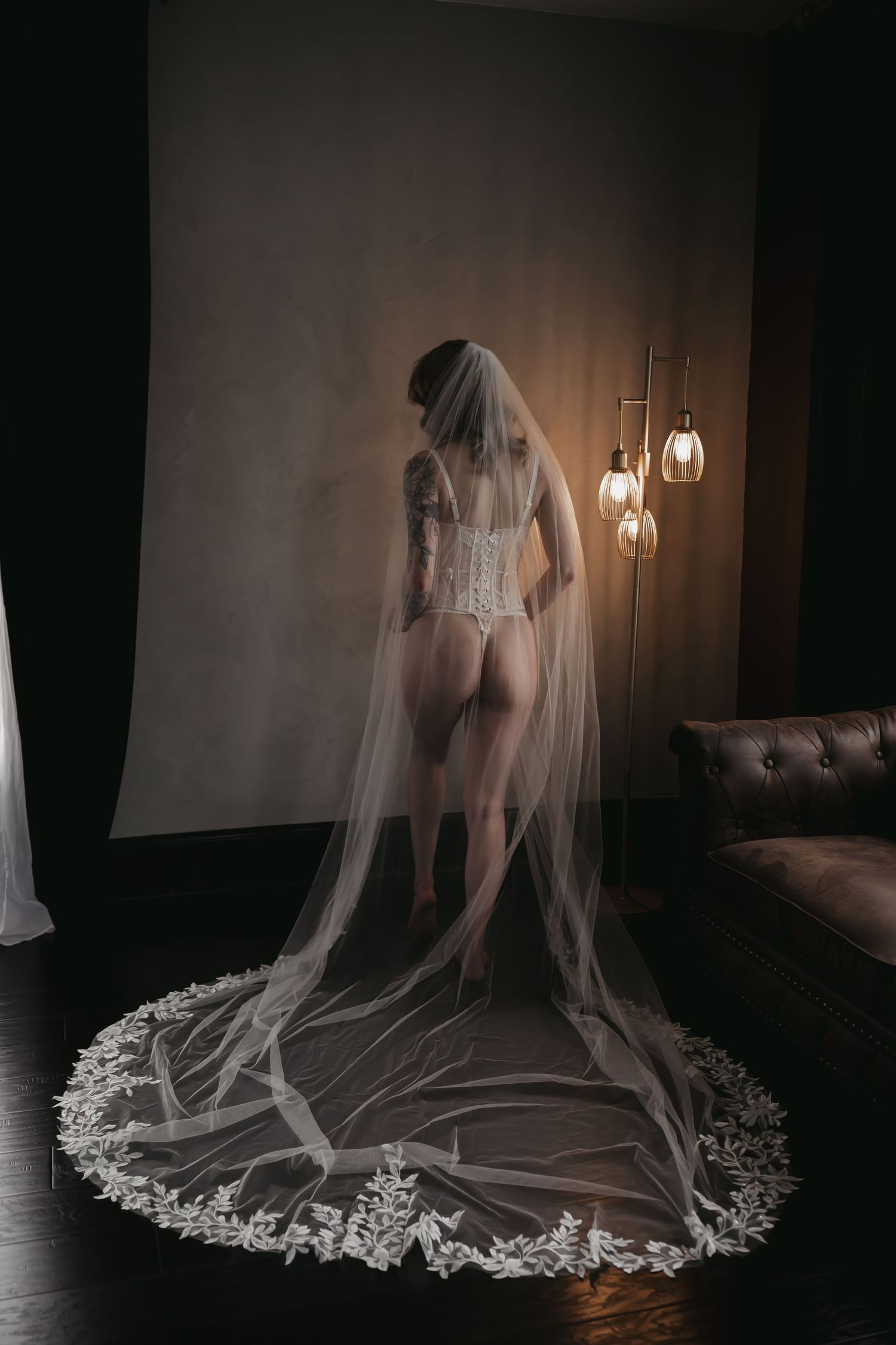 Boudoir photography near me What to expect at a boudoir shoot sheer sheet sexy lingerie bridal AZ Top Rated boudoir photographer in Arizona