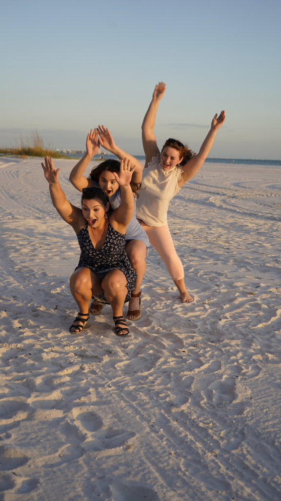 Photo shoot turned into fun for the whole family.