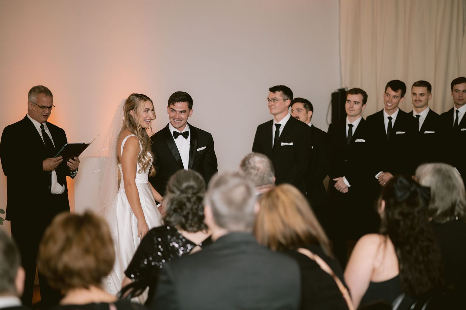 A couple holding their ceremony at Clay Venues in Colorado Springs, CO