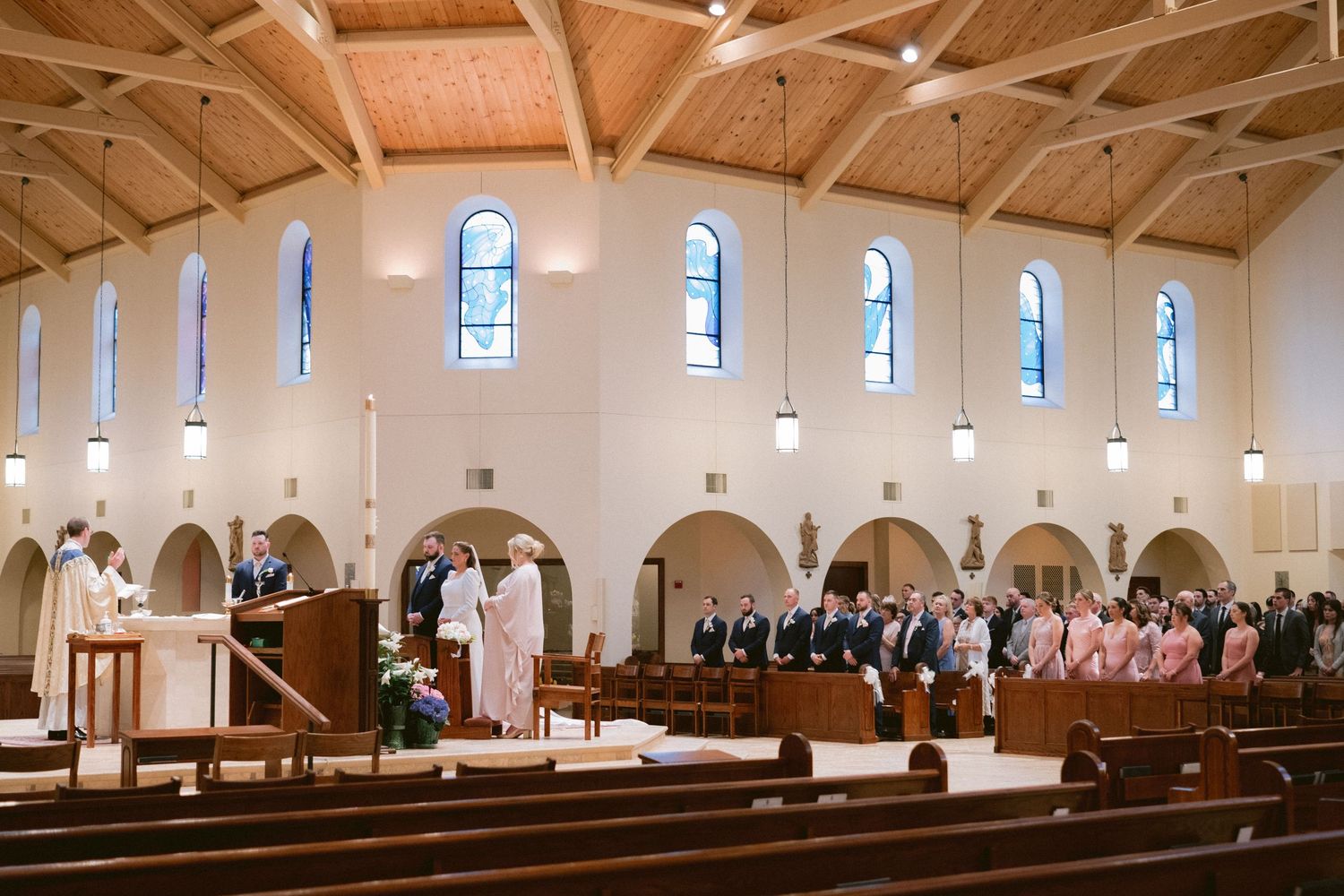 A catholic wedding ceremony in Cape Cod, MA.