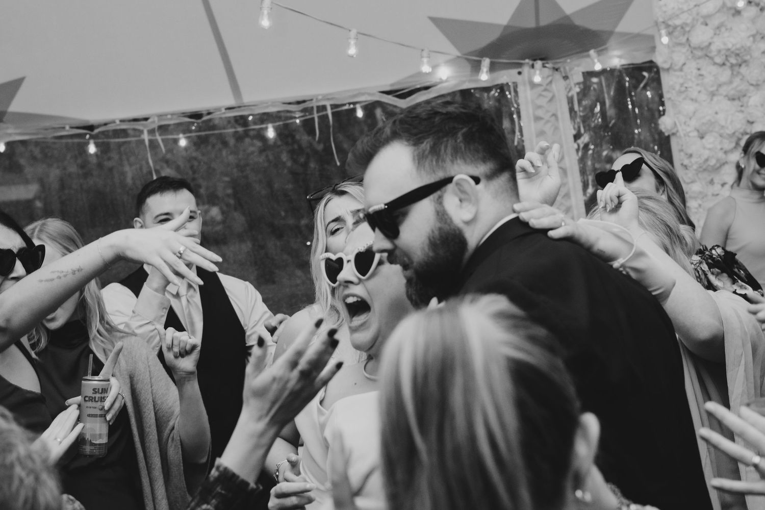 A newlywed couple at their wedding reception at the Sagamore Inn in Sandwich, MA, Cape Cod.