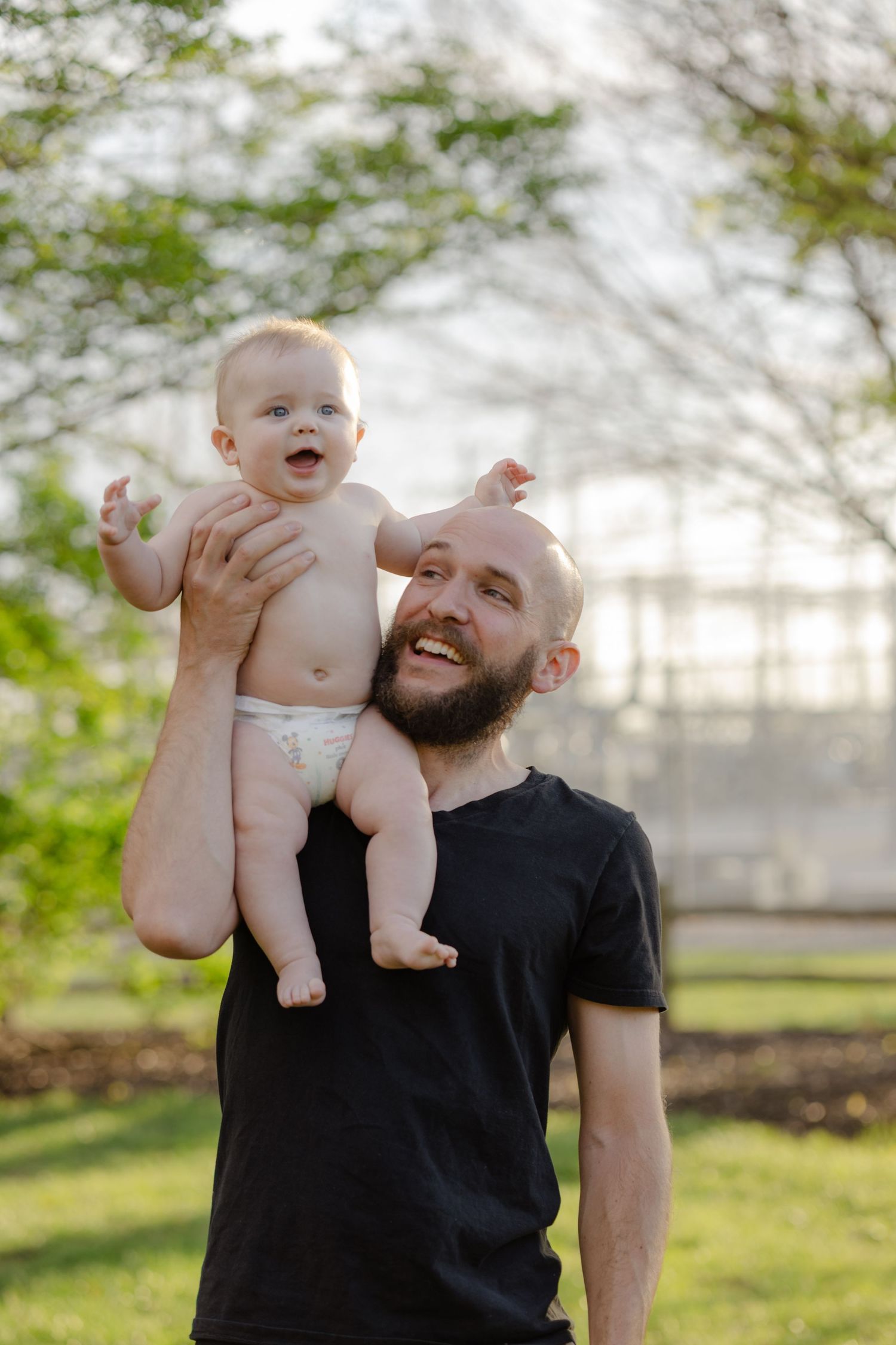 Omaha Nebraska family session at Oppd arboretum during sunrise